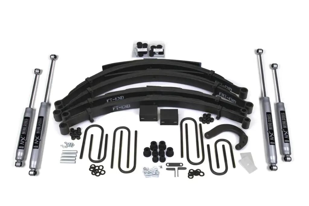 4 Inch Lift Kit | Chevy/GMC 1/2 Ton Truck & SUV (1973-1976) 4WD | Rear Leaf Springs | NX2 Nitro Series | BDS Suspension thumbnail 2