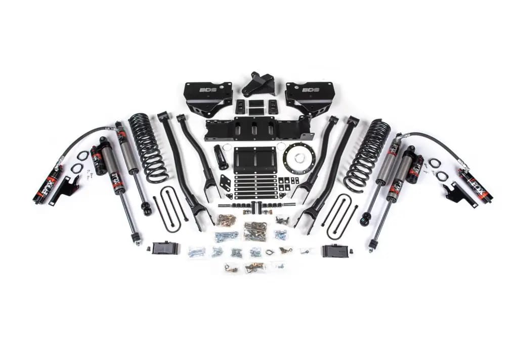 4 Inch Lift Kit w/ 4-Link | Ram 3500 (2019-2023) 4WD Gas | w/ Factory Rear Overload Leaf | FOX 2.5 Performance Elite | BDS Suspension thumbnail 2