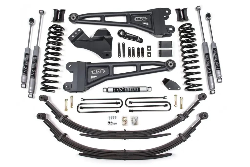 4 Inch Lift Kit w/ Radius Arm | Ford F250/F350 Super Duty (2005-2007) 4WD Diesel | Rear Leaf Springs | NX2 Nitro Series | BDS Suspension thumbnail 2