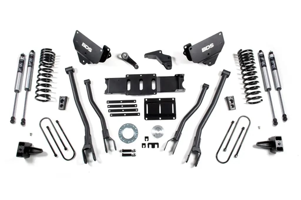6 Inch Lift Kit w/ 4-Link | Ram 3500 Diesel (2013-2018) 4WD | 5 Inch Block | 6-Bolt | FOX 2.0 Performance Series | BDS Suspension thumbnail 2
