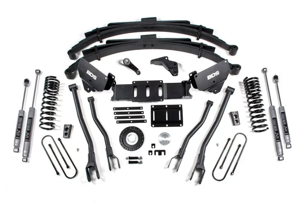 6 Inch Lift Kit w/ 4-Link | Ram 3500 Diesel (2013-2018) 4WD | Leaf Springs | 8-Bolt | NX2 Nitro Series Shocks | BDS Suspension thumbnail 2
