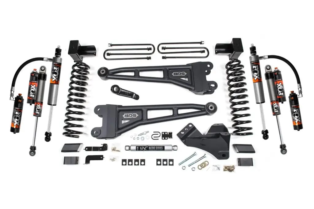 4 Inch Lift Kit w/ Radius Arm | Ford F250/F350 Super Duty (2017-2019) 4WD Diesel | 5" Block 2 & 3 Leaf | FOX 2.5 Performance Elite | BDS Suspension thumbnail 2