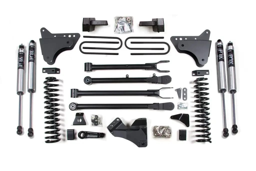 4 Inch Lift Kit w/ 4-Link | Ford F250/F350 Super Duty (2005-2007) 4WD Diesel | Block Kit With Factory Overload | FOX 2.0 Performance Series | BDS Suspension thumbnail 2