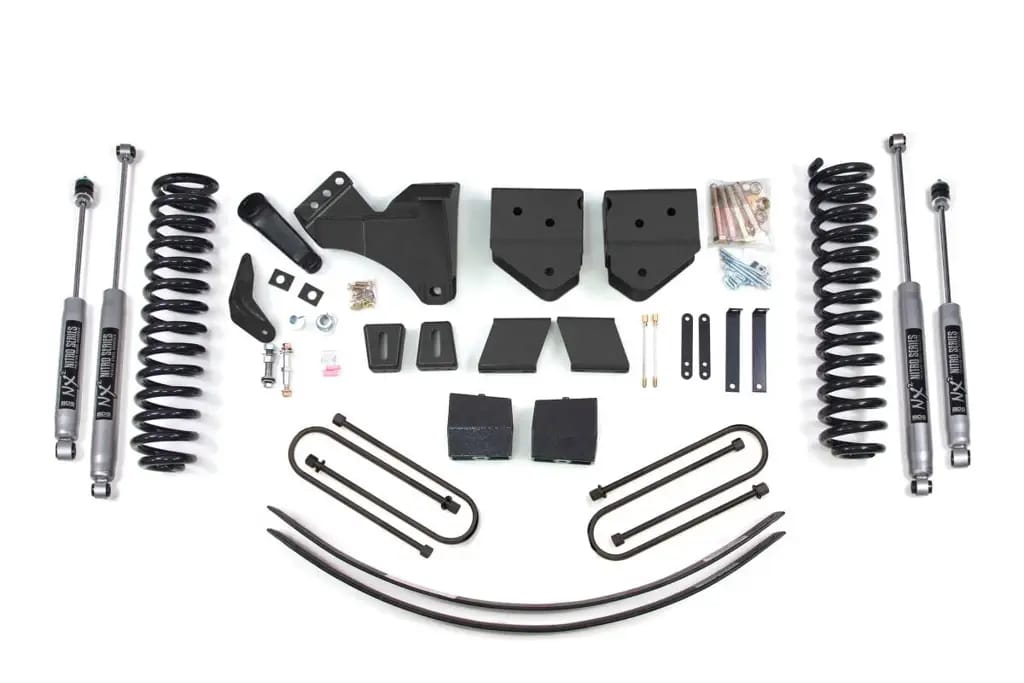 6 Inch Lift Kit | Ford F250/F350 Super Duty (2005-2007) 4WD Diesel | 3 Inch Block Kit + Add-A-Leaf Without Overload | NX2 Nitro Series | BDS Suspension thumbnail 2
