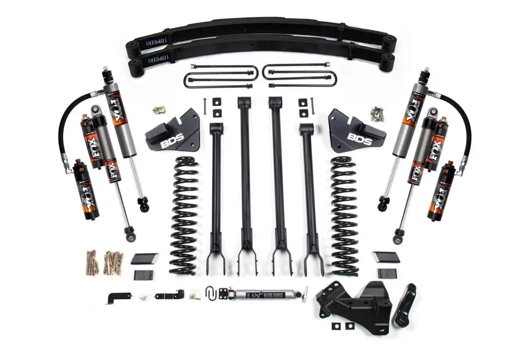 4 Inch Lift Kit | 4-Link Conversion | Ford F250/F350 Super Duty (2017-2019) 4WD Diesel | Leaf Springs | FOX 2.5 Performance Elite | BDS Suspension thumbnail 2