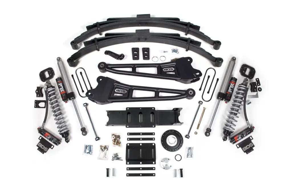 6 Inch Lift Kit w/ Radius Arm | FOX 2.5 Coil-Over Conversion Performance Elite | Ram 3500 (2013-2018) 4WD Diesel | Leaf Springs | Rubber Bump Stop | 8-Bolt | BDS Suspension thumbnail 2