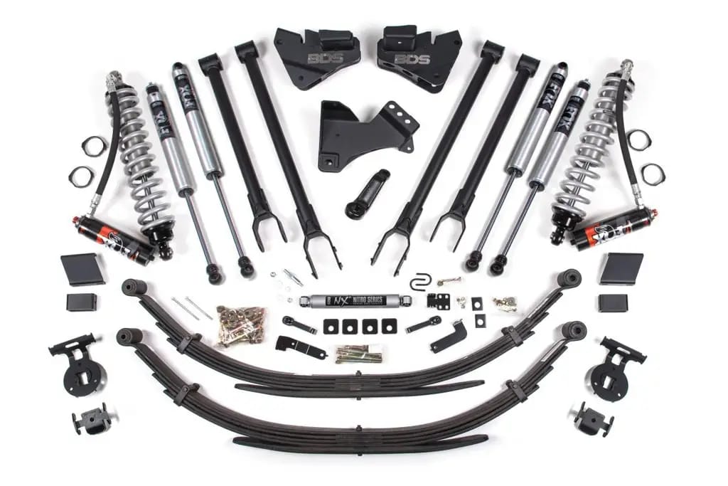 4 Inch Lift Kit w/ 4-Link | FOX 2.5 Coil-Over Conversion | Ford F250/F350 Super Duty (2017-2019) 4WD Diesel | Leaf Springs | FOX 2.0 Performance Series | BDS Suspension thumbnail 2