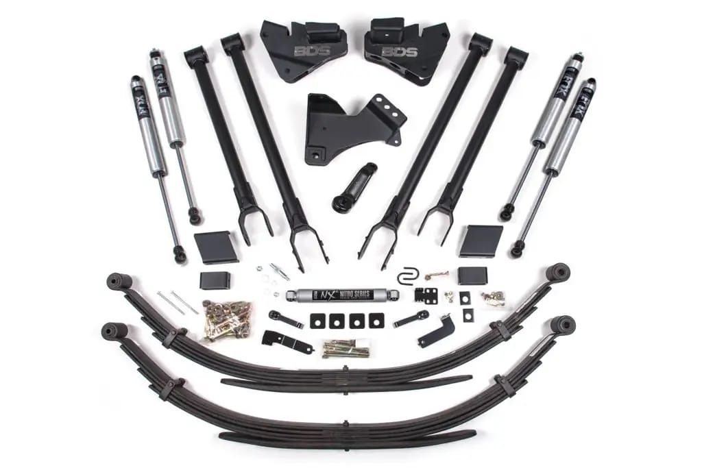 4 Inch Lift Kit | 4-Link Conversion | Ford F250/F350 Super Duty (2017-2019) 4WD Diesel | Leaf Springs | FOX 2.0 Performance Series | BDS Suspension thumbnail 2