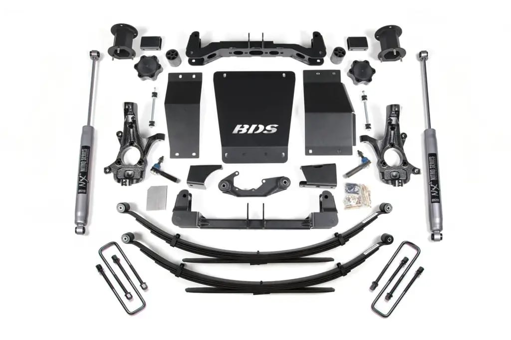 4.5 Inch Lift Kit | 2014-2018 Chevy Silverado & GMC Sierra 1500 4WD | Leaf Springs | NX2 Nitro | Cast Steel Control Arms | BDS Suspension thumbnail 2