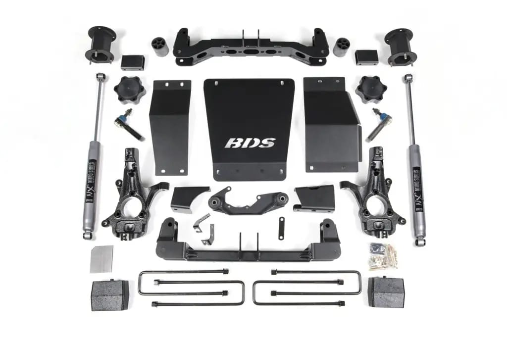 4.5 Inch Lift Kit | 2014-2018 Chevy Silverado & GMC Sierra 1500 4WD | 3" Block | NX2 Nitro | Aluminum/Stamped Steel Control Arms | BDS Suspension thumbnail 2