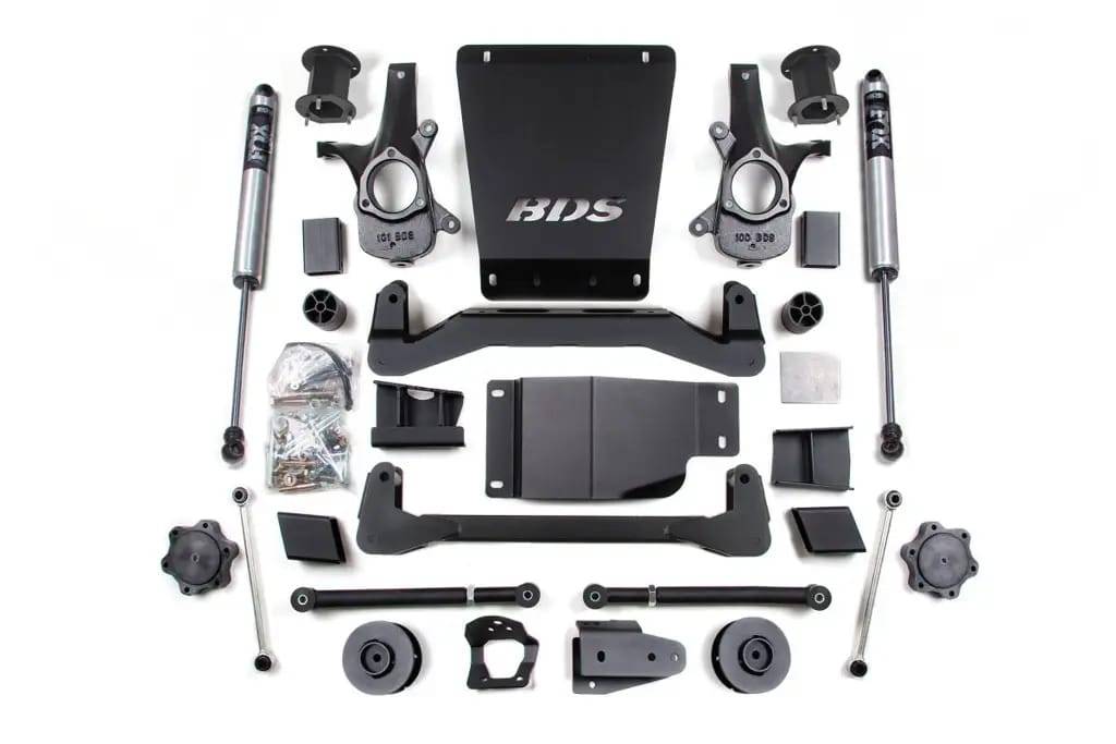 4.5 Inch Lift Kit | 3" Rear Coil Spacer w/ NX2 Nitro Series Shocks | 2007-2014 Chevy/GMC Avalanche, Suburban, Tahoe, Yukon 1500 4WD | BDS Suspension