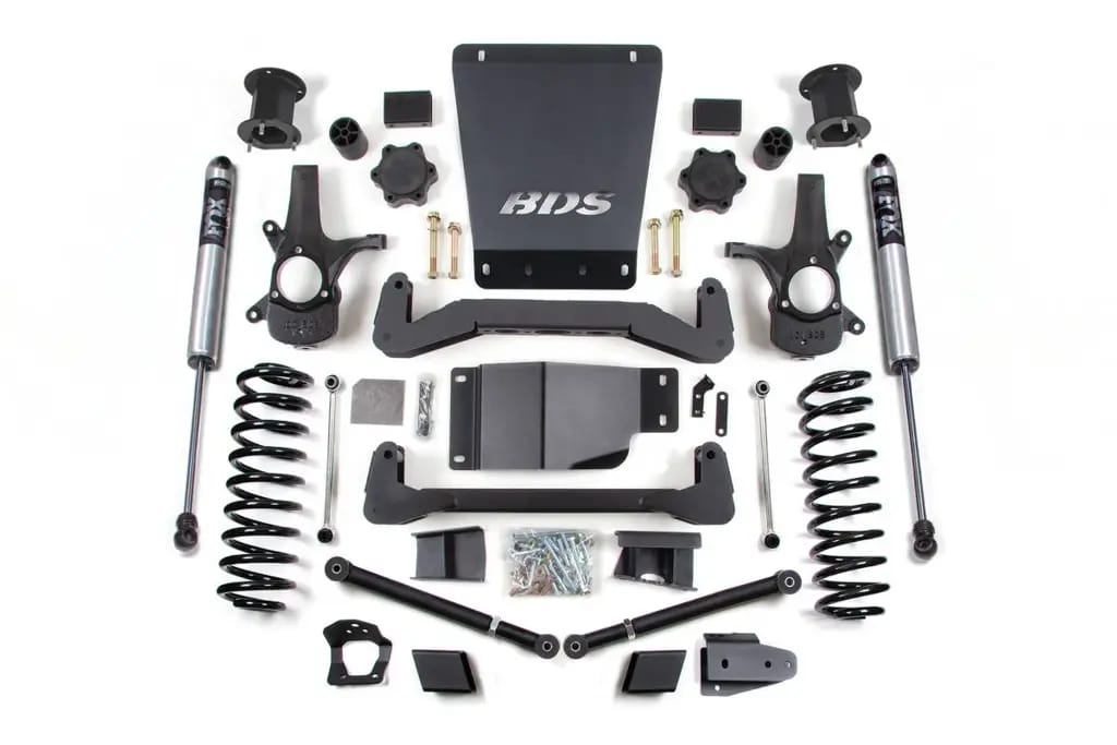 6.5 Inch Lift Kit | 2007-2014 Chevy/GMC Avalanche, Suburban, Tahoe & Yukon 1500 4WD | w/ NX2 Nitro Series Rear Shocks | BDS Suspension