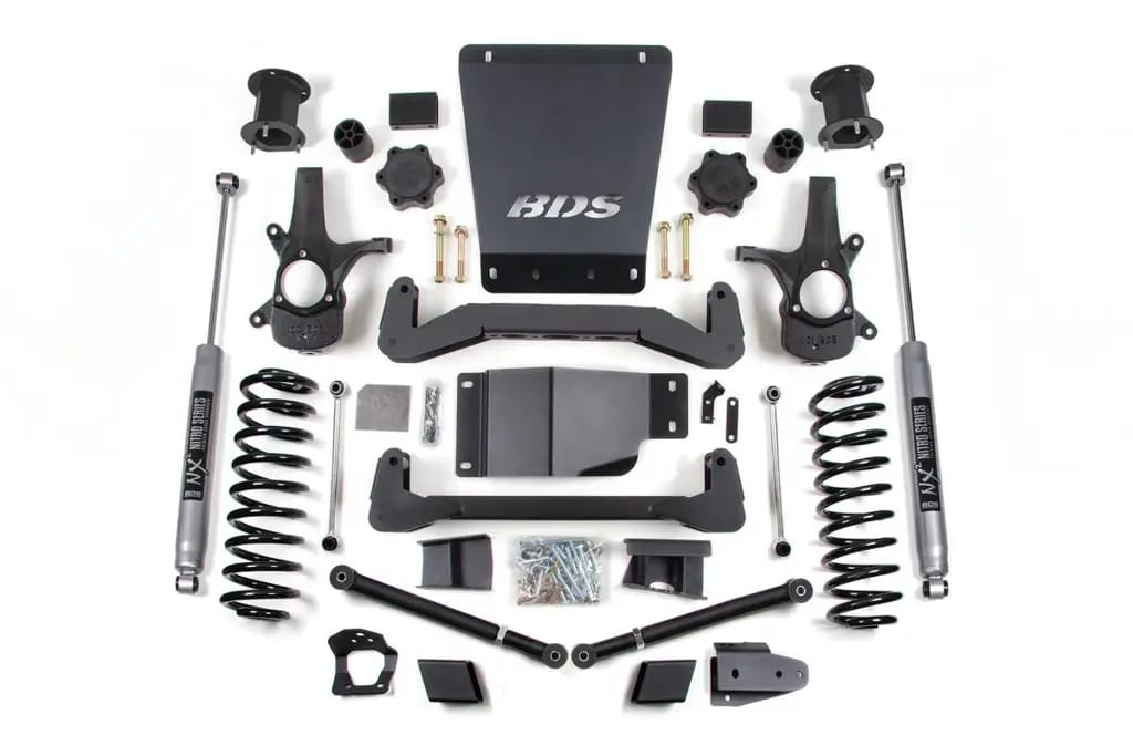 6.5 Inch Lift Kit | 2007-2014 Chevy/GMC Avalanche, Suburban, Tahoe & Yukon 1500 4WD | w/ NX2 Nitro Series Rear Shocks | BDS Suspension thumbnail 2