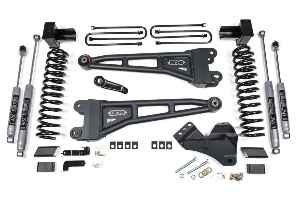 4 Inch Lift Kit w/ Radius Arms | Ford F-450 Super Duty (2023-2026) 4WD | FOX 2.5 Performance Elite Shocks | BDS Suspension