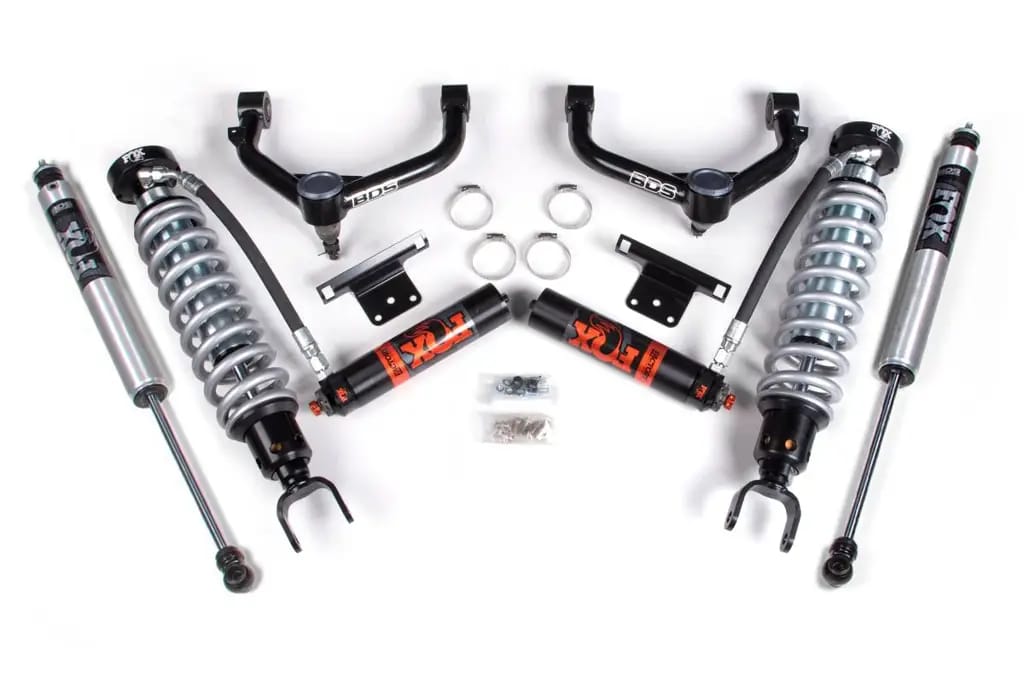 2 Inch Leveling Kit | FOX 2.5 Coilover & FOX 2.0 Rear Shocks | 2014-2018 Ram 1500 4WD EcoDiesel | BDS Suspension