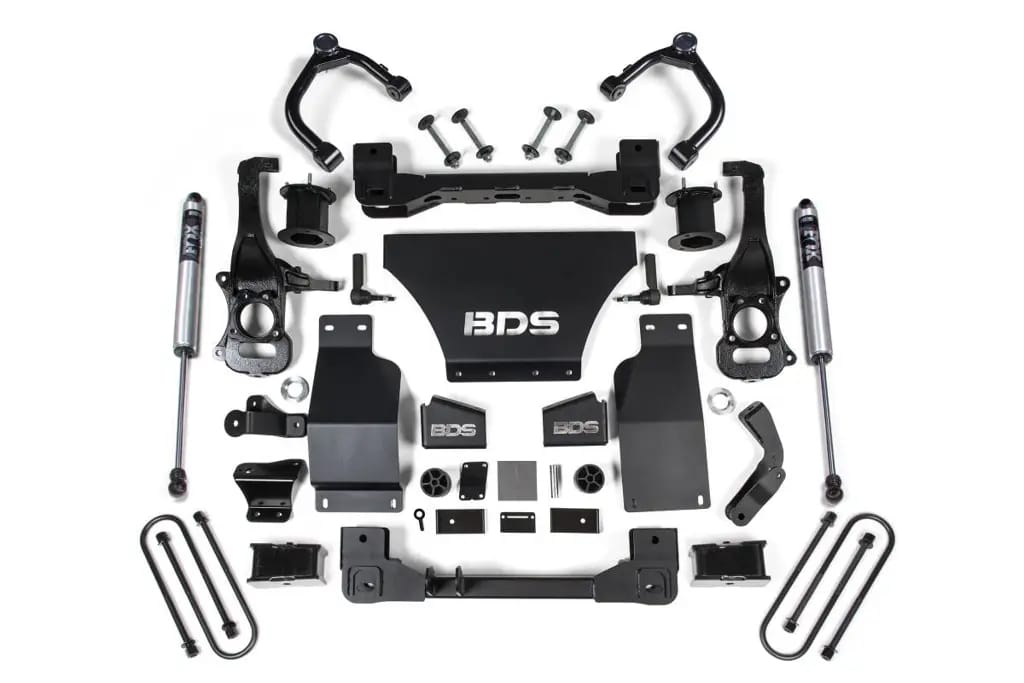 4 Inch Lift Kit | Chevy Silverado & GMC Sierra 1500 (2025-2026) 4WD Gas | FOX 2.0 Rear / Strut Spacer Front | BDS Suspension thumbnail 2