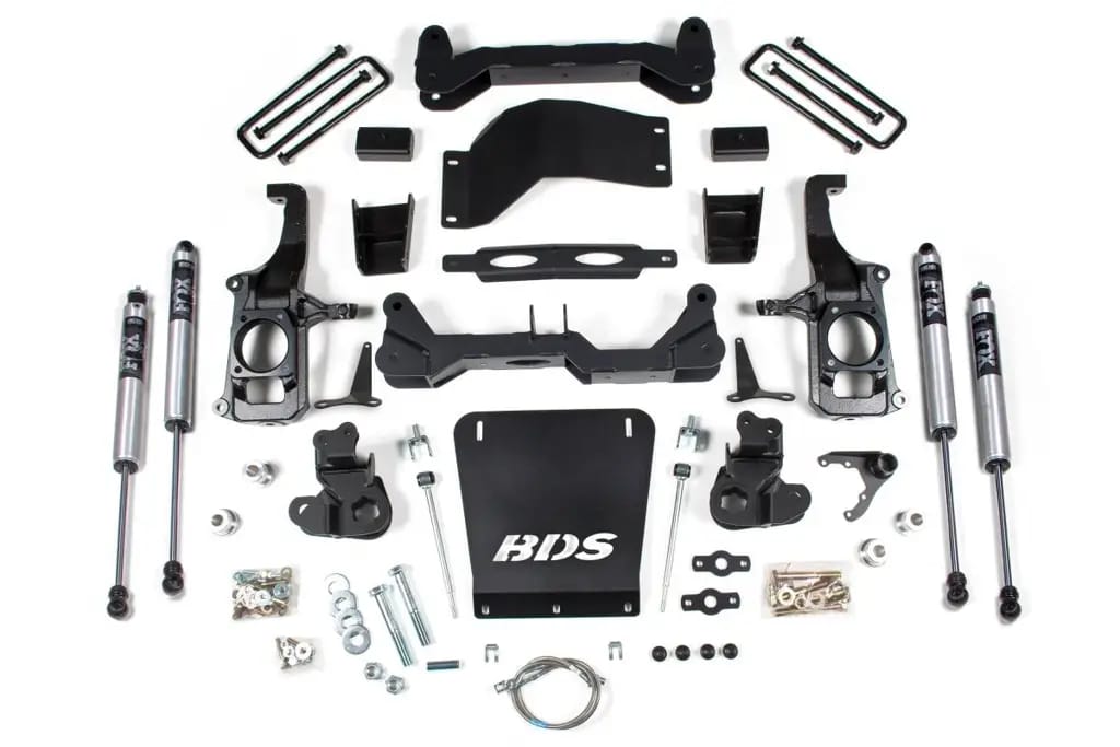 6.5 Inch Lift Kit | 2011-2019 Chevy Silverado/GMC Sierra 2500HD/3500 | 4" Rear Block Kit | FOX 2.0 Performance Series | BDS Suspension thumbnail 2