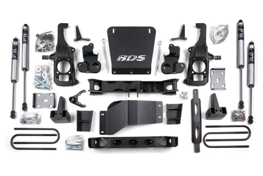 6.5 Inch Lift Kit | 2011-2019 Chevy Silverado/GMC Sierra 2500HD/3500 | 5" Rear Block Kit w/ Overload | FOX 2.0 Performance Series | BDS Suspension thumbnail 2