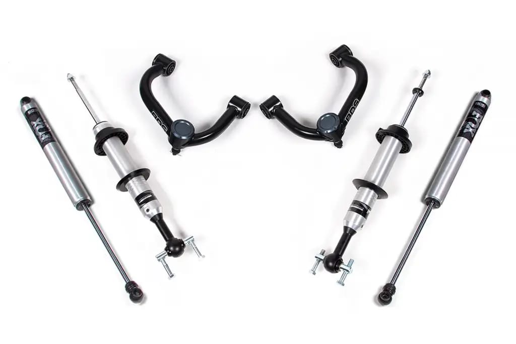 2 Inch Leveling Kit | FOX 2.0 Snap Ring Strut & HD UCAs | 2021-2026 Ford F150 4WD | Without UCA Headlight Sensor | BDS Suspension