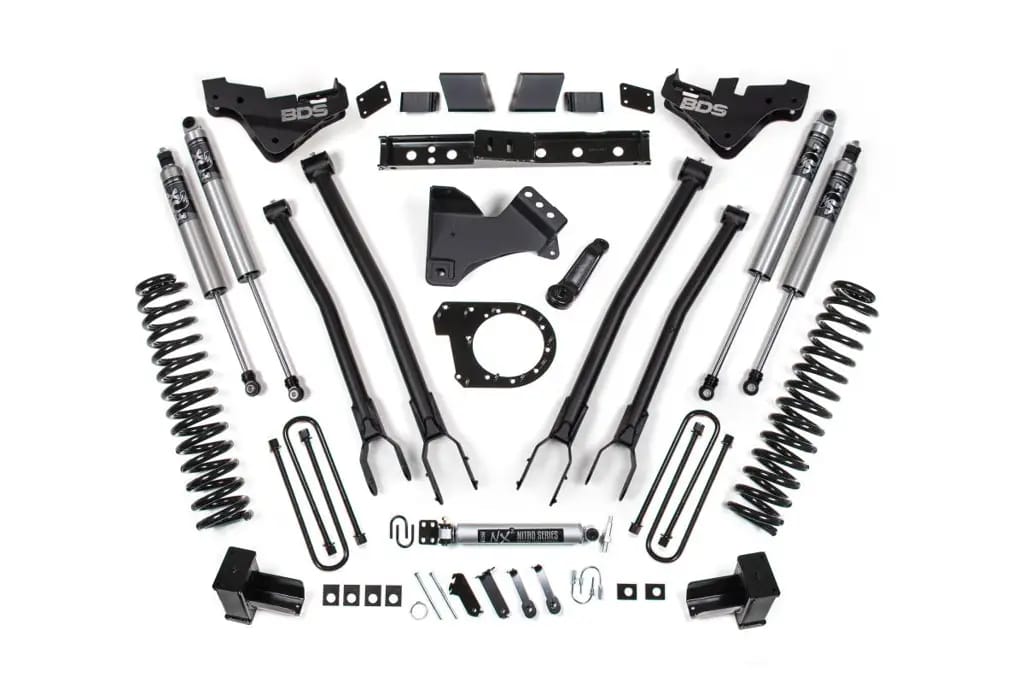 7 Inch Lift Kit w/ 4-Link | Ford F250/F350 Super Duty (2023-2026) 4WD Diesel | Block Kit | FOX 2.5 Performance Series HTO | BDS Suspension thumbnail 2