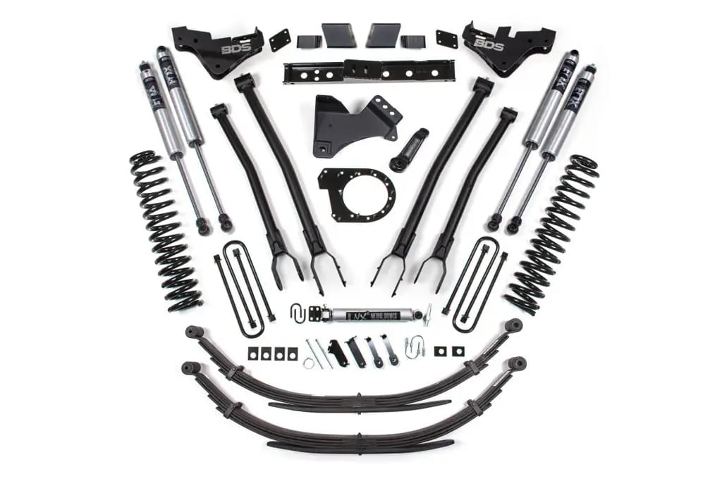 7 Inch Lift Kit w/ 4-Link | Ford F250/F350 Super Duty (2023-2026) 4WD Diesel | Leaf Springs | FOX 2.0 Performance Series | BDS Suspension thumbnail 2