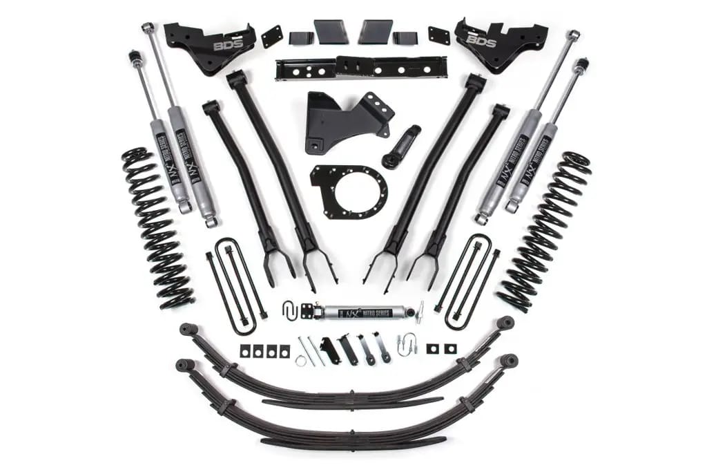 7 Inch Lift Kit w/ 4-Link | Ford F250/F350 Super Duty (2023-2026) 4WD Diesel | Leaf Springs | NX2 Nitro Series | BDS Suspension thumbnail 2