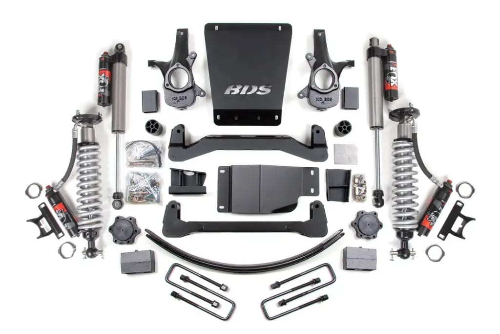 6 Inch Lift Kit | Block Kit & Add-A-Leaf | FOX 2.5 Performance Elite Rear Shocks | Chevy Silverado/GMC Sierra 1500 (2007-2013) 4WD | BDS Suspension thumbnail 2