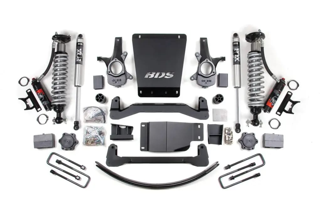 6 Inch Lift Kit | Glide-Ride Leaf Springs | FOX 2.0 Performance Series Rear Shocks | Chevy Silverado/GMC Sierra 1500 (2007-2013) 4WD | BDS Suspension