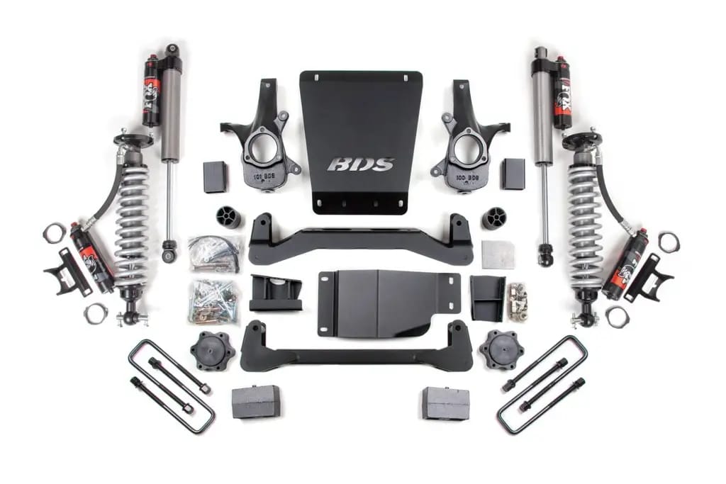 4 Inch Lift Kit | Block Kit & FOX 2.5 Performance Elite Coilover | Chevy Silverado/GMC Sierra 1500 (2007-2013) 4WD | BDS Suspension thumbnail 2