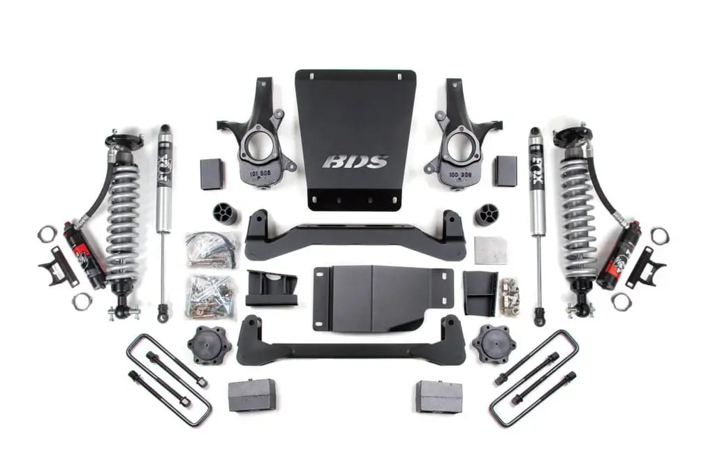 4 Inch Lift Kit | Leaf Springs & FOX 2.5 Performance Elite Coilover | Chevy Silverado/GMC Sierra 1500 (2007-2013) 4WD | BDS Suspension