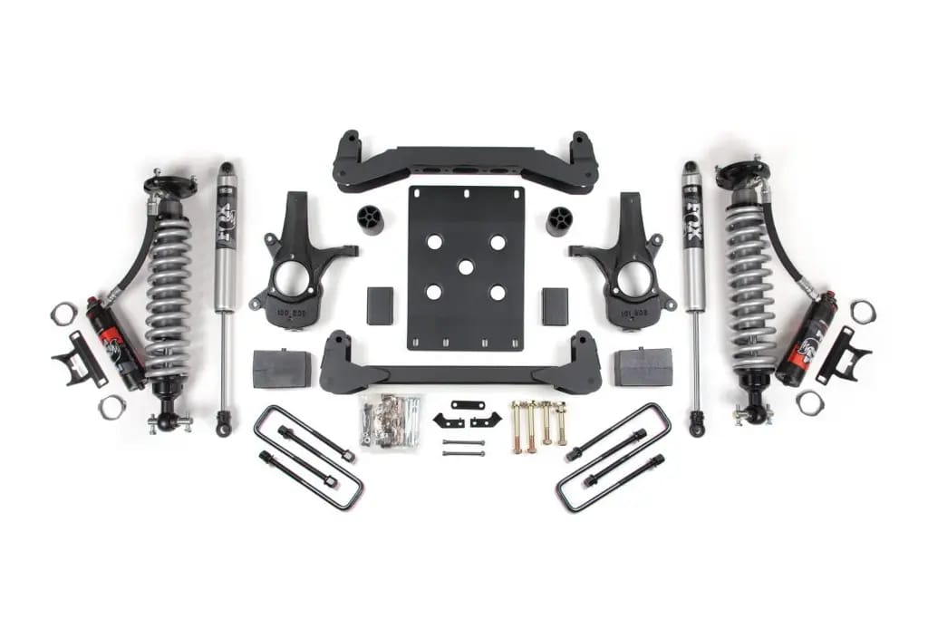 4 Inch Lift Kit | Block Kit & FOX 2.0 Performance Series Shocks | 2007-2013 Chevy Silverado/GMC Sierra 1500 2WD | BDS Suspension