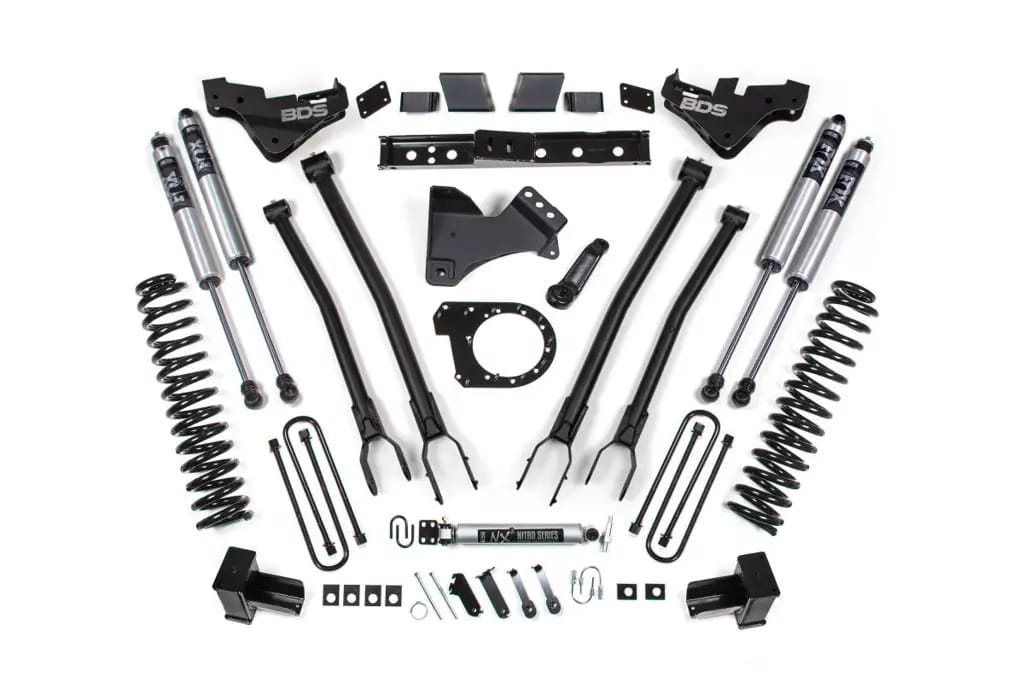 7 Inch 4-Link Lift Kit | Ford F350 Super Duty DRW (2023-2026) Diesel 4WD | FOX 2.0 Performance Series Shocks | BDS Suspension thumbnail 2
