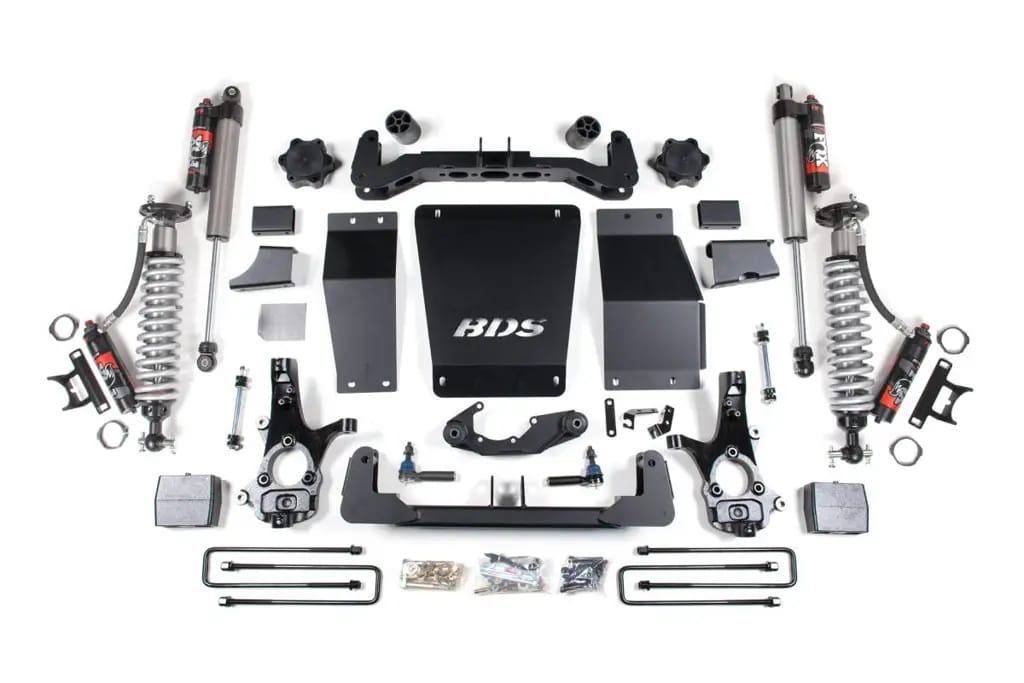 6 Inch Lift Kit | Block Kit | FOX 2.5 Performance Elite Coilover | Aluminum / Stamped Steel Control Arms | Chevy Silverado / GMC Sierra 1500 (2014-2018) 4WD | BDS Suspension thumbnail 2