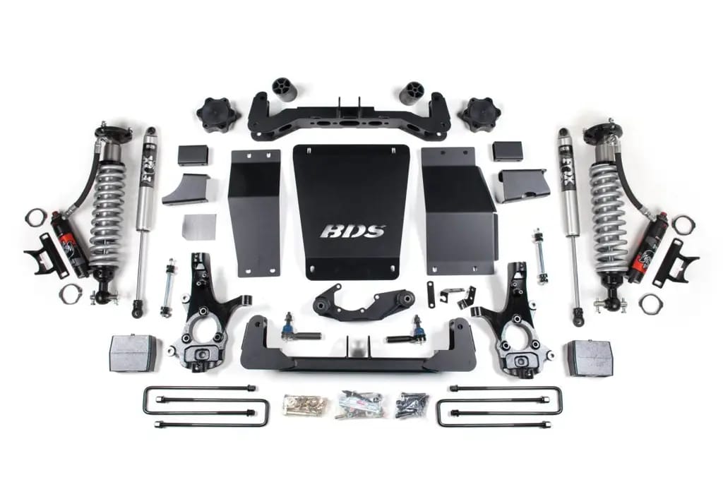 6 Inch Lift Kit | Glide-Ride Leaf Springs | FOX 2.0 Performance Series | Cast Steel Control Arms | Chevy Silverado / GMC Sierra 1500 (2014-2018) 4WD | BDS Suspension