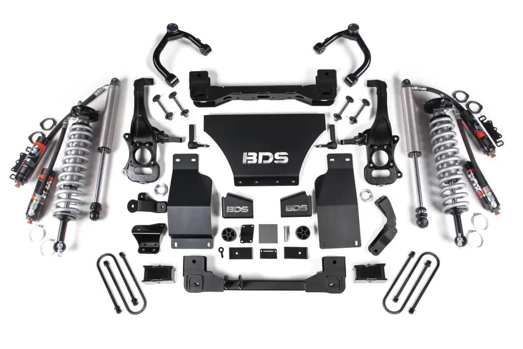 4 Inch Lift Kit | FOX 2.5 Performance Elite Coil-Over | Chevy Silverado / GMC Sierra 1500 (2025-2026) 4WD | w/ FOX 2.5 Performance Elite Rear Shocks | BDS Suspension