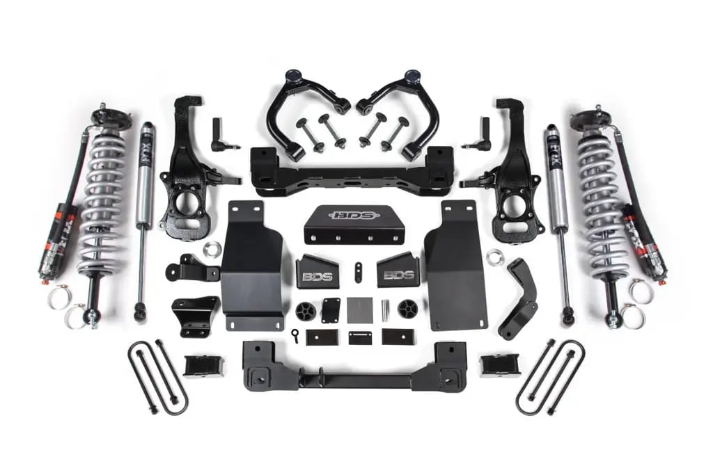 4 Inch Lift Kit | FOX 2.5 Performance Elite Coil-Over | Chevy Silverado & GMC Sierra 1500 (2025-2026) 4WD Diesel | w/ FOX 2.0 Performance Series Rear Shocks | BDS Suspension thumbnail 2