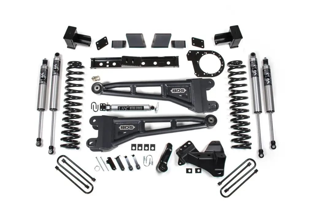 7 Inch Lift Kit w/ Radius Arms | Ford F350 Super Duty DRW 4WD Diesel (2023-2026) | FOX 2.5 Performance Series HTO Shocks | BDS Suspension thumbnail 2