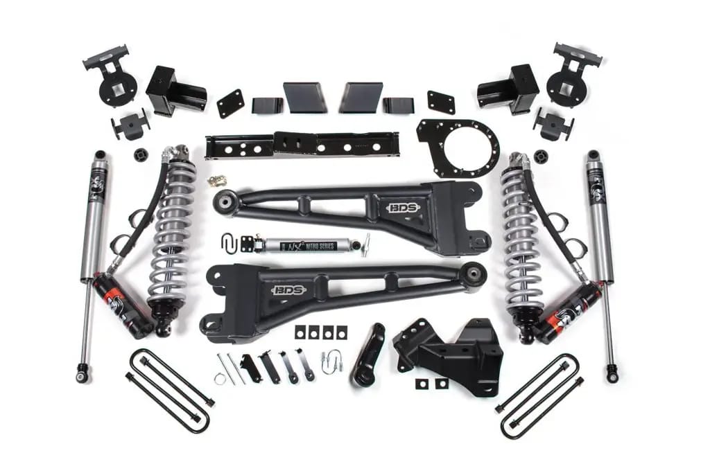 7 Inch Lift Kit w/ Radius Arm | FOX 2.5 Performance Elite Coilover | Ford F350 Super Duty DRW (2023-2026) 4WD Diesel | BDS Suspension