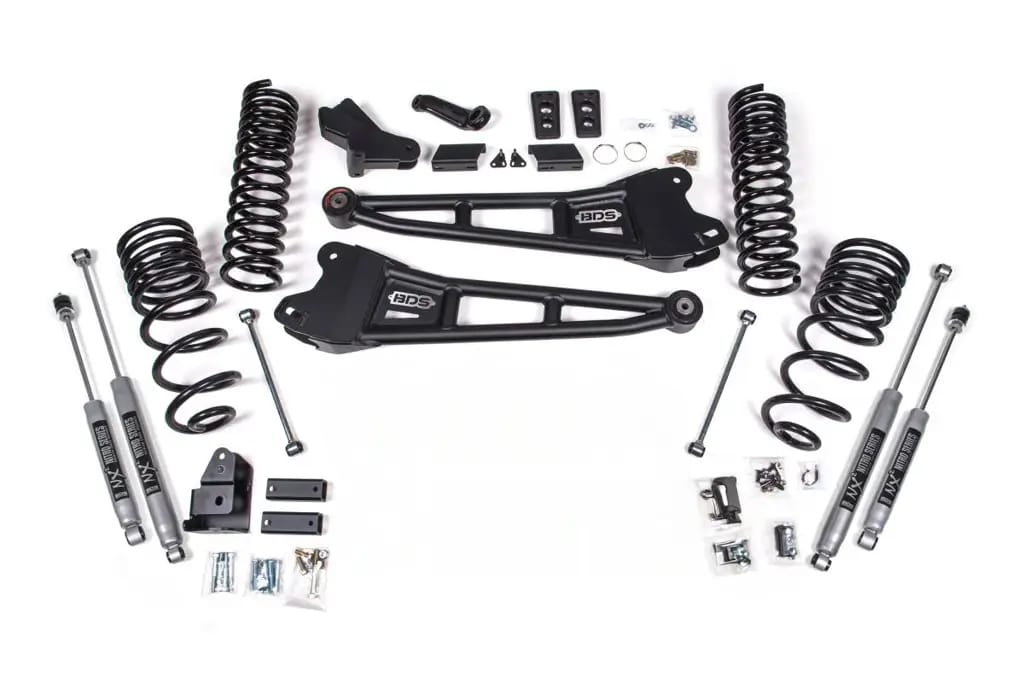 4 Inch Lift Kit w/ Radius Arm | Ram 2500 (2025-2026) 4WD Diesel | FOX 2.5 Performance Series HTO | BDS Suspension