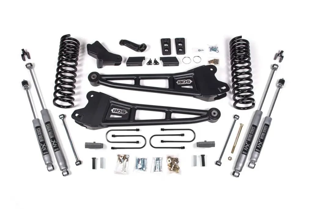 4 Inch Lift Kit w/ Radius Arm | 2013-2018 Ram 3500 4WD Diesel | NX2 Nitro Series Shocks | BDS Suspension