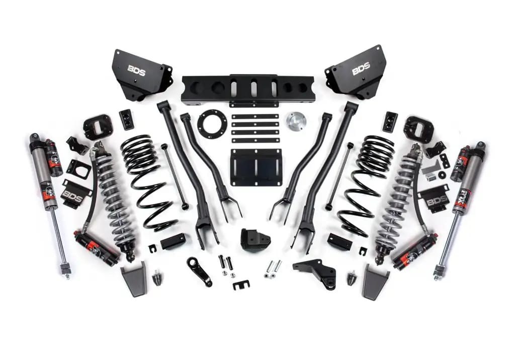 4 Inch 4-Link Lift Kit w/ FOX 2.5 Coil-Over Conversion Performance Elite | Ram 2500 2014-2018 4WD Diesel | FOX 2.0 Hydro Bump Stop | BDS Suspension