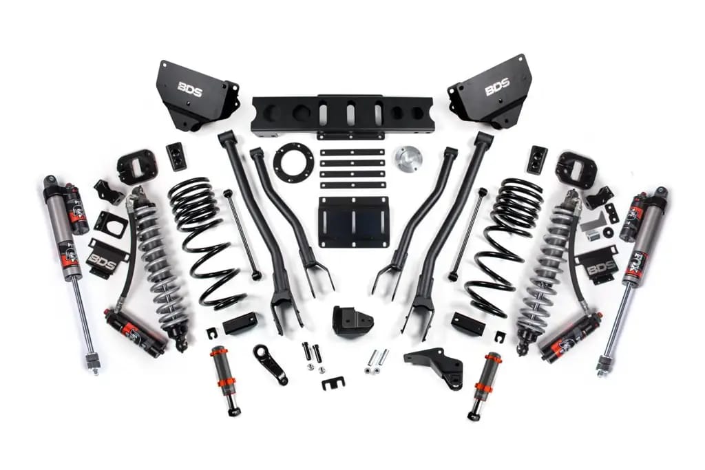 4 Inch 4-Link Lift Kit w/ FOX 2.5 Coil-Over Conversion Performance Elite | Ram 2500 2014-2018 4WD Diesel | FOX 2.0 Hydro Bump Stop | BDS Suspension thumbnail 2