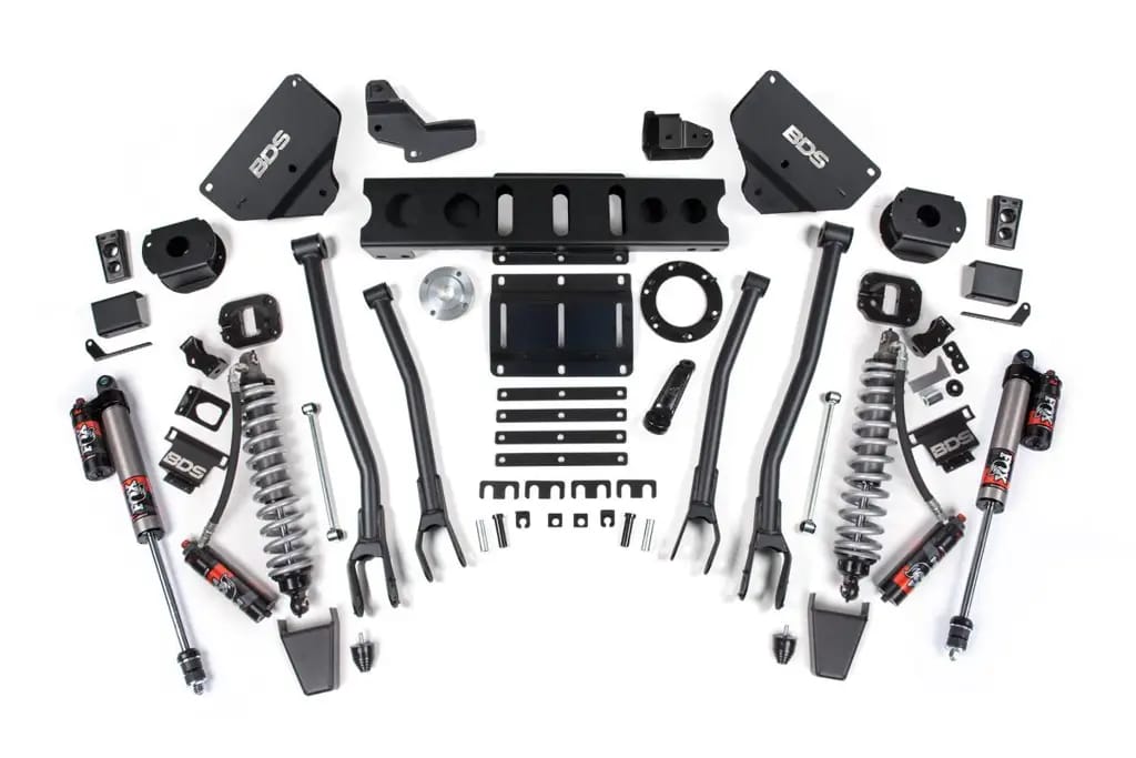 6 Inch 4-Link Lift Kit w/ FOX 2.5 Coil-Over Conversion Performance Elite | Ram 2500 2014-2018 4WD Diesel | FOX 2.0 Hydro Bump Stop | BDS Suspension