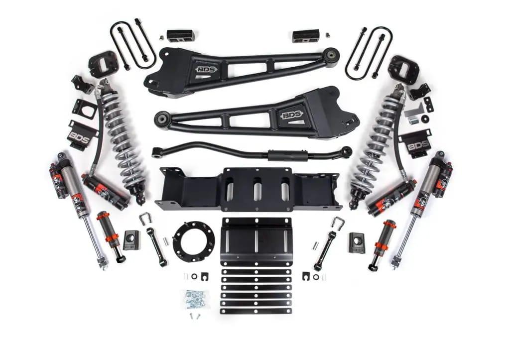 3 Inch Lift Kit w/ Radius Arm & FOX 2.5 Coilover Conversion | Ram 3500 4WD Diesel (2019-2024) | 2in Block w/o Overload | FOX 2.0 Hydro Bump Stop | 6-Bolt | BDS Suspension thumbnail 2