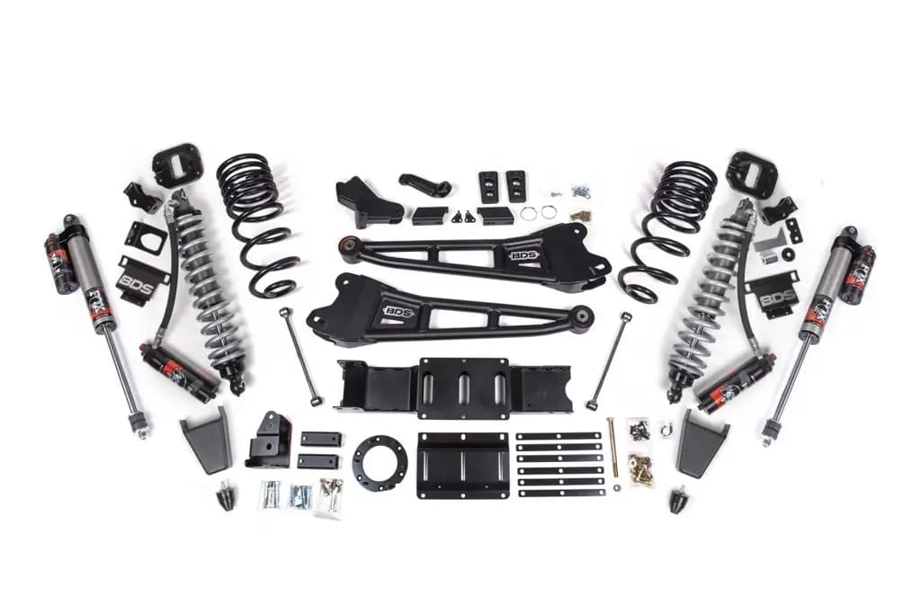 4 Inch Lift Kit w/ Radius Arm | FOX 2.5 Coil-Over Conversion Performance Elite | Ram 2500 (2019-2024) 4WD Diesel | FOX 2.0 Hydro Bump Stop | BDS Suspension