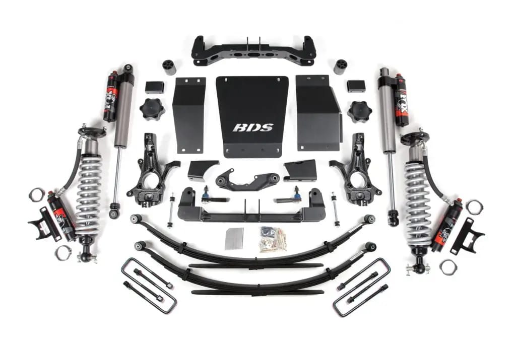 6 Inch Lift Kit | Glide-Ride Leaf Springs | FOX 2.5 Performance Elite Coilover | Aluminum / Stamped Steel Control Arms | Chevy Silverado / GMC Sierra 1500 (2014-2018) 4WD | BDS Suspension thumbnail 2