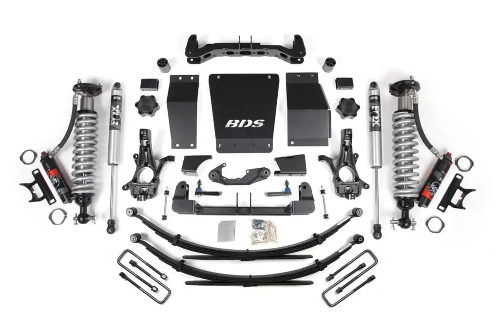 6 Inch Lift Kit | Glide-Ride Leaf Springs | FOX 2.0 Performance Series | Aluminum / Stamped Steel Control Arms | Chevy Silverado / GMC Sierra 1500 (2014-2018) 4WD | BDS Suspension thumbnail 2