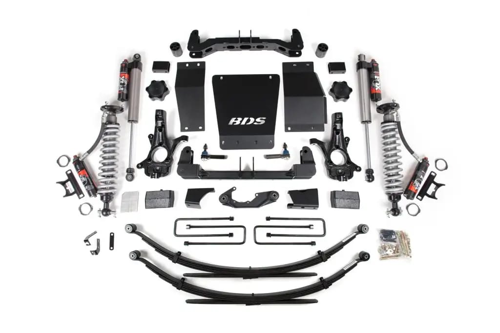 4 Inch Lift Kit | Leaf Springs | FOX 2.5 Performance Elite Coilover | Cast Steel Control Arms | Chevy Silverado / GMC Sierra 1500 (2014-2018) 4WD | BDS Suspension thumbnail 2