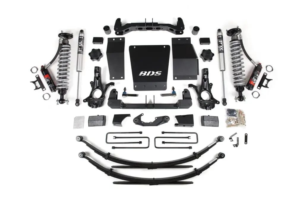 4 Inch Lift Kit | Leaf Springs | FOX 2.0 Performance Series | Aluminum / Stamped Steel Control Arms | Chevy Silverado / GMC Sierra 1500 (2014-2018) 4WD | BDS Suspension thumbnail 2