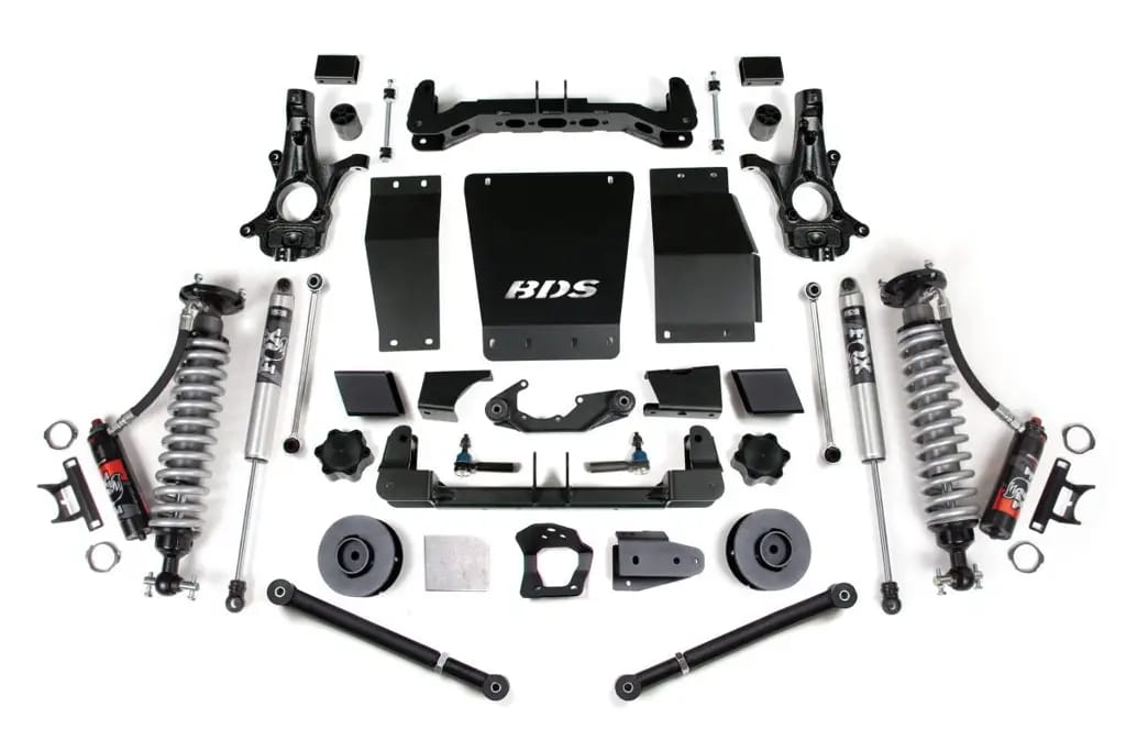4 Inch Lift Kit | FOX 2.5 Performance Elite Coil-Over | Chevy/GMC Suburban, Tahoe, Yukon/XL 1500 (2015-2019) 4WD | Aluminum / Stamped Steel Control Arms | BDS Suspension